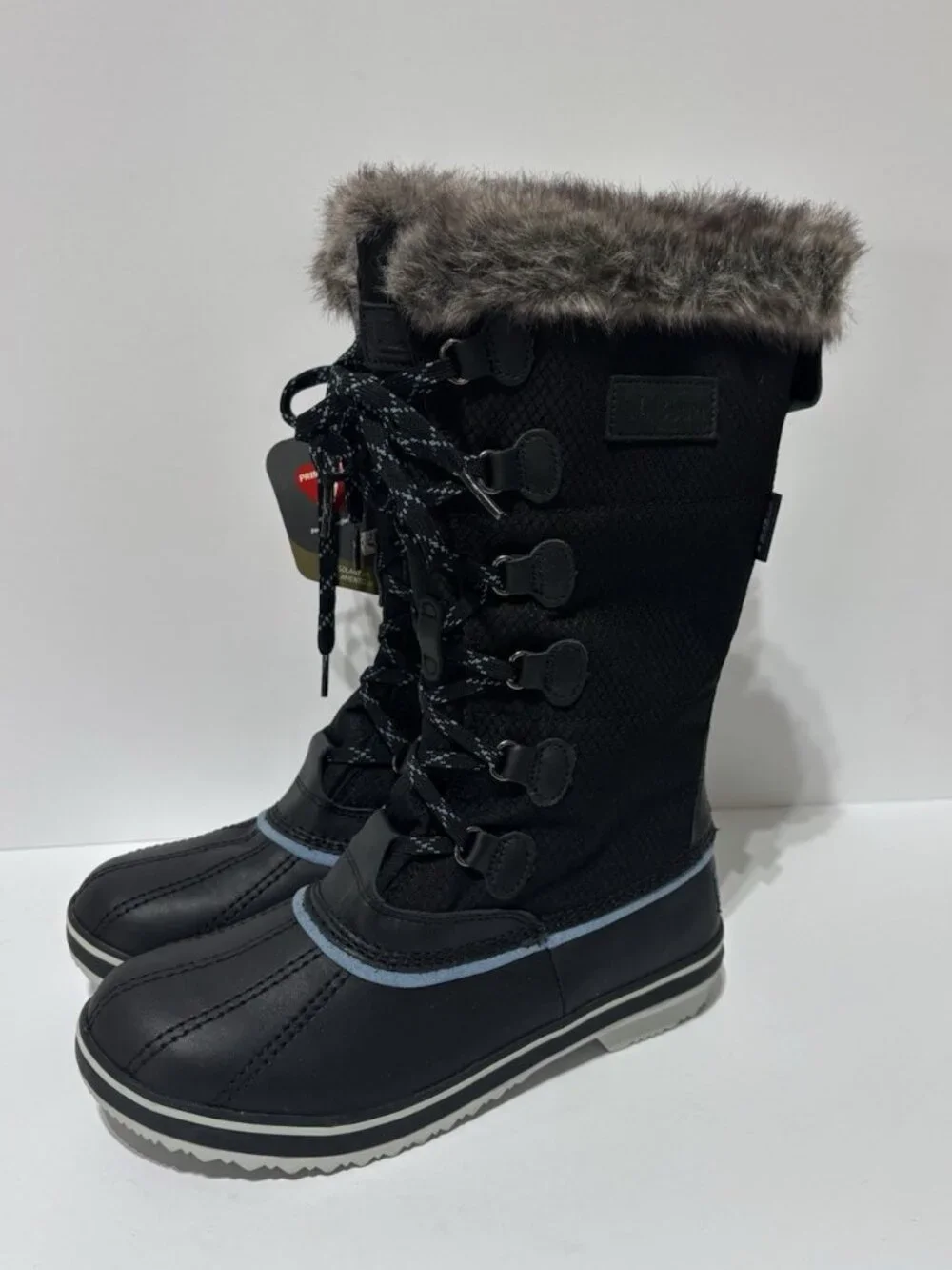 L.L. Bean Women’s Rangeley PAC Insulated Tall Winter Boots Black, Size 8 M